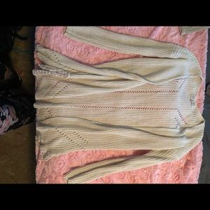 Off white sweater cardigan